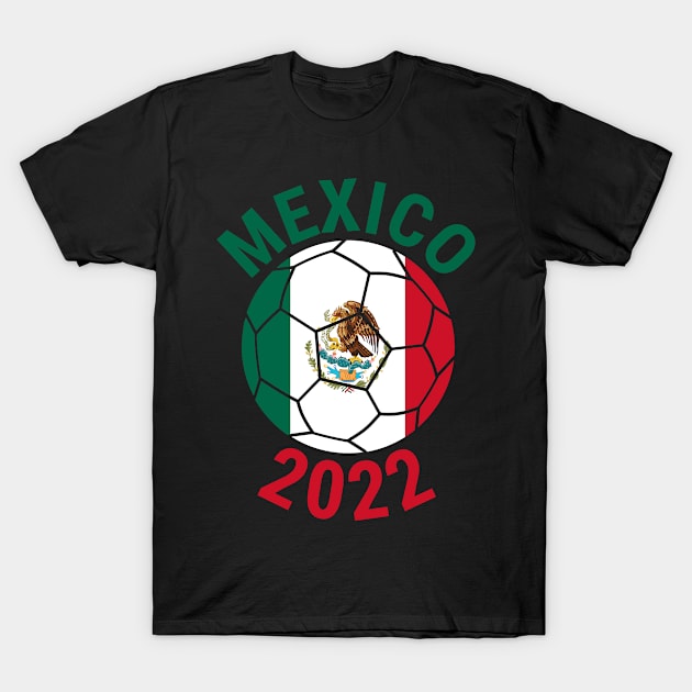 Mexico World Cup 2022 Qatar 2022 T-Shirt by Jas-Kei Designs